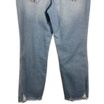 Good American  Good Curve Raw Hem‎ Jeans Light Wash High Waisted Size 14/32 Photo 6