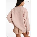 Free People NEW We The Free Wallace Pullover Crewneck Sweatshirt Pink Medium Photo 2