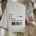 Hanro NWTs Aria Woven Silk Blend Lounge Pajama Pants small Winter Lemon Stripe Photo 8