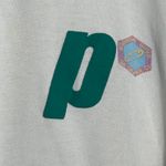 Vintage Prince Womens White Green Stripe Sweatshirt Size M Pullover Jumper Size M Photo 3