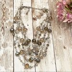 White House | Black Market WHBM Multi-Strand Crystal Glass Beads Necklace Photo 3