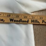 Vtg Kathy Che White Ivory Lace Mock Neck Pearl Beaded Blouse Top 10 80s Glam Photo 2