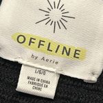 Aerie  Offline Home Stretch 1/4 Zip Sweater Black Size Large Photo 6