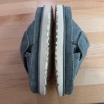 UGG  Goldenstar Cross Slide Suede Minimalist Platform Sandal Green Size 7.5 Photo 9