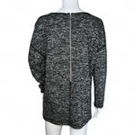 J. Crew Shirt Womens Small Gray Marled Zipper Sweatshirt Casual Everyday Lounge Photo 3