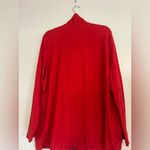 Onque Woman Vibrant Red Jacket with Black Trim Size undefined Photo 5