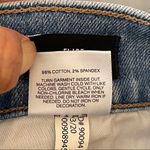 EXPRESS Women’s High Rise Flare Fringe Hem Embroidered Ankle Jeans Size 4 Photo 9