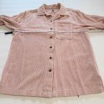 LL Bean Light‎ Pink Wide Wale Corduroy Oversized Button Up Cotton Shirt Size XS Photo 4
