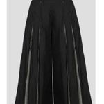 LUUKAA Black White ZEN Memory Taffeta Skirt Pants Size Women's 6 Photo 2
