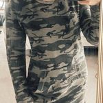 Bobi  Camo Sweatshirt Dress Photo 0