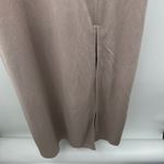 Birdy Grey Birdy Gray Hannah Flutter Sleeve Crepe Bridesmaid Maxi Dress Sz M in Taupe‎ NEW Photo 4