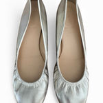 J.Crew  Metallic Silver Ballet Flats Photo 0