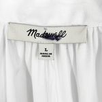 Madewell  Poplin Splitneck Midi Shirtdress White Size Large NWT Minimalist Luxe Photo 5