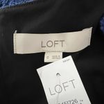 Loft  Dress Womens 0 Royal Blue Tweed Textured Fit & Flare Office Workwear Career Photo 6