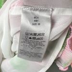 Ganni Womens Pink Green Pleated Ruffle Georgette Strap Mini Dress Sz S Photo 8