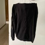 Victoria's Secret black sequin sweatshirt size medium 88% cotton Photo 4