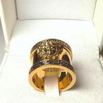 Versace  Medusa Head Gold Tone Wide Band Ring, size 12 Photo 0
