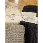Two LOGG Knit Sweaters Bundle Cream and Grey Studded Classic Biker Size Large Gray Photo 1
