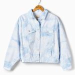 Kensie NWT  Oversized Denim Jacket Tie Dye Photo 1