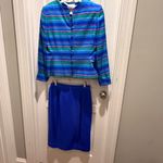 Adrianna Papell VTG ADRIANA PAPELL 100 % SILK Two Piece Skirt Suit size 12 Photo 2