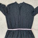 Club Monaco  Quanni Drawstring Waist Long Sleeve Dress Black 8 Photo 8