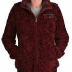 Pendleton Fuzzy Sherpa Wool Blend Full Zip Burgundy Jacket Sz S Photo 1