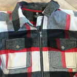 Torrid  Plaid Checkered Wool Bomber Jacket Sz 2 (2X) Photo 7