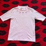 Spinns Japan Kawaii pink heart cut out mock top XS Photo 0