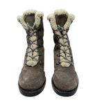 Stuart Weitzman  Yukon Booties Dyed Shearling & Suede Block Heel Size‎ 8.5 Photo 4