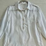 Lilly Pulitzer White Linen Deanna Popover Tunic Shirt Photo 5