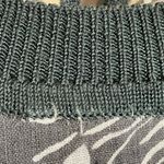 Vintage Floral Top Gray Tropical Ribbing Lightweight Short Sleeve Slouchy Flower Photo 9