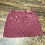 American Eagle  Corduroy Mini Skirt Women’s Size 6 Reddish Pink Super Stretch Photo 7
