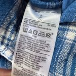 Old Navy  Blue Plaid Linen Blend Jumpsuit - Size Small Photo 8