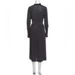 STINE GOYA Clarabelle Midi‎ Dress Star Print Jersey Black Blue White {H51} Small Photo 6