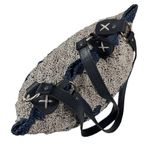 Straw Tote Bag Blue Photo 4