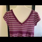Aeropostale  Purple Striped Lightweight Dress Photo 1