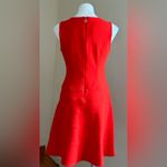 Tommy Hilfiger Bright Red Midi Sleeveless Dress SZ 8 Zipper In Back with Symbol Photo 4
