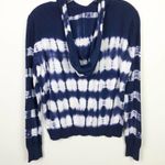 AQUA Tie Dye Long Sleeve Hoodie Blue White Medium Photo 8
