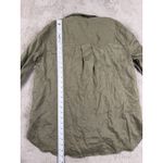 Club Beymen Linen Button Down Shirt Long Sleeve Olive Green Tunic XS Minimalist Photo 4