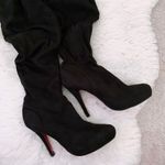 Wild Rose Black Suede Over-the-Knee Boots Photo 1