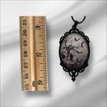Gothic Black Pendant Necklace Photo 2