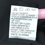 S•Deer Black Gothic Classic Solid Mesh Sleeve Mini Shirt Dress Photo 13