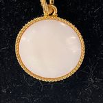 Talbots Gold Chain Necklace with White Pendant New Without Tags Photo 1