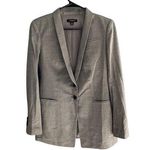 Ann Taylor Women's Gray Blazer Size 0 Single-Breasted One-Button Jacket Photo 0