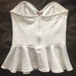 Nasty Gal Strapless Peplum Mesh Top Photo 7