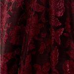 City Studio Women’s Dark Coquette Burnout Velvet Dress Sz. S Bustier Burgundy Pink Photo 4