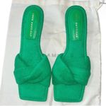 Good American Terry Slip on Green Sandals(Size 7.5) Photo 3