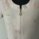 Ribbed floral zip up pajama dress w/ pockets Pink Size M Photo 3