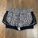 Lululemon Work Out To Water Short Ice Breaker White Black / Black Photo 2