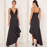 Revolve NEW Keepsake the Label Restore Plunge V-Neck Sleeveless Asymmetrical Gown Dress Photo 3